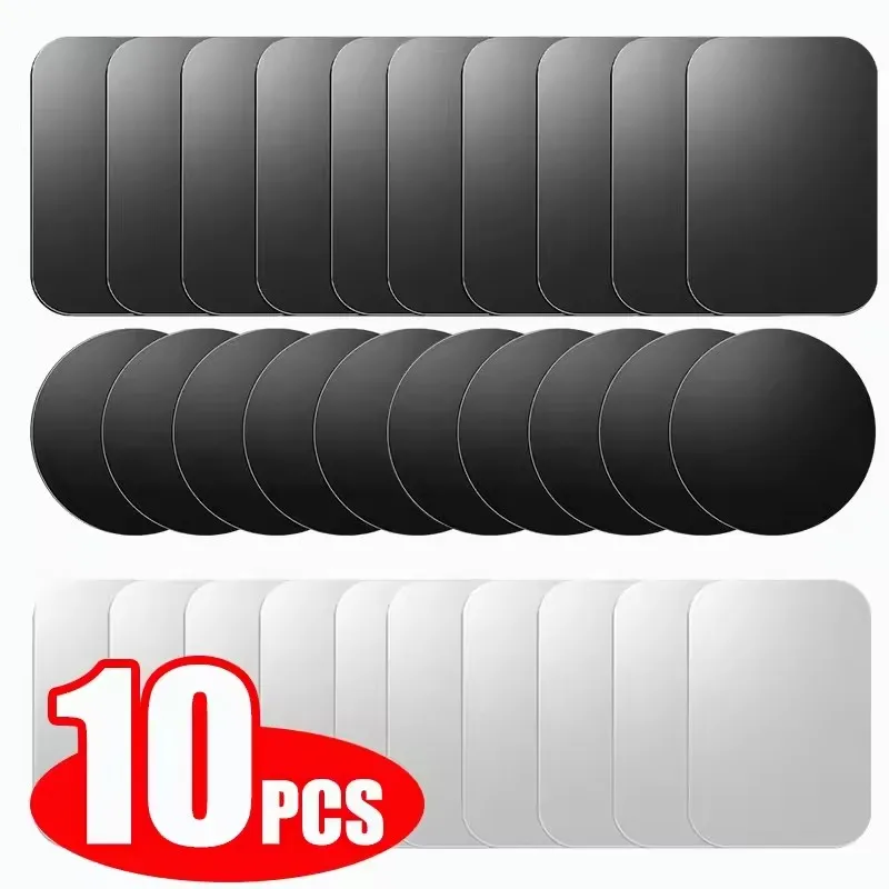 Tablet Car Accessories - 5/10 peças Placa Metálica Magnética Adesiva