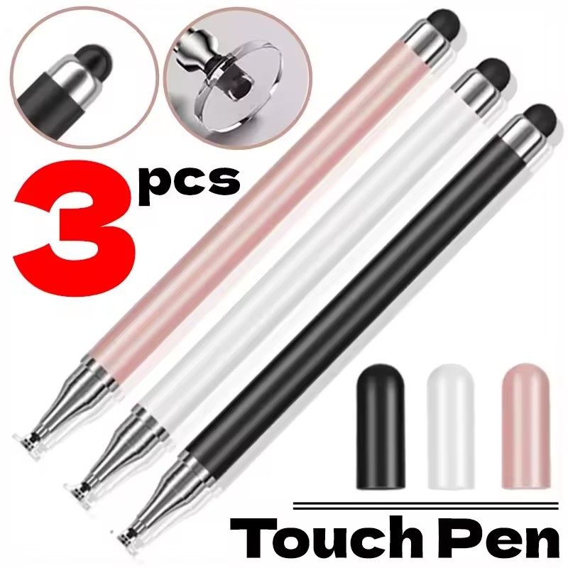 Pen Tablet Accessories - Caneta Stylus Universal 2 em 1