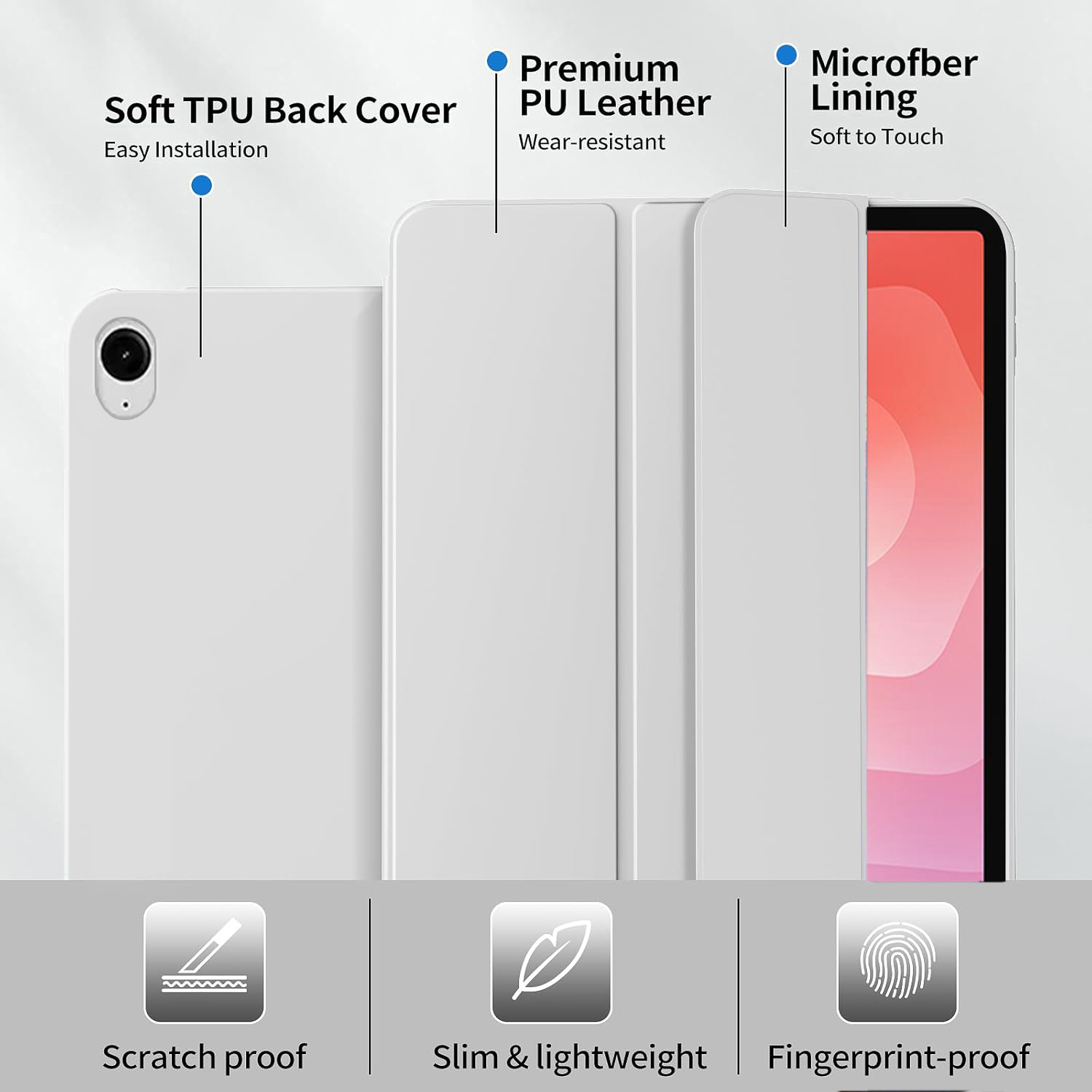 Capa Tri-fold Flip para Samsun - Tablet Accessories Samsung avaliação e preço