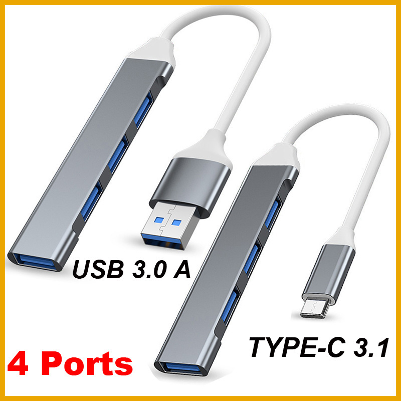 Hub USB 3.0 TIPO-C 3.1 com 4 p - Usb Hub Type C avaliação e preço